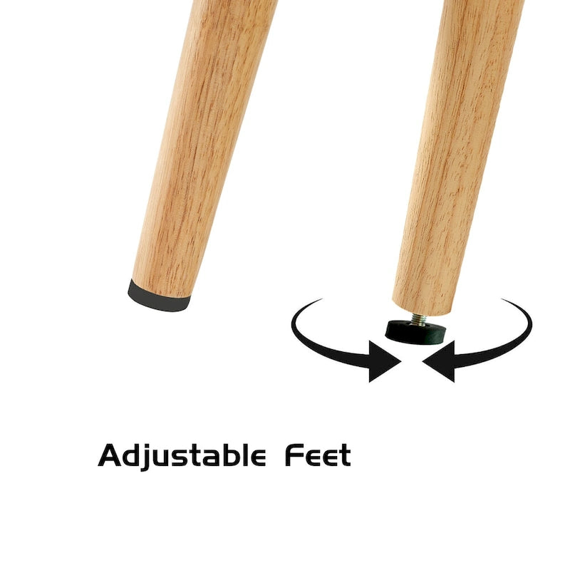 Meuble TV blanc 55.12 avec portes coulissantes, pieds en bois et étagère réglable
