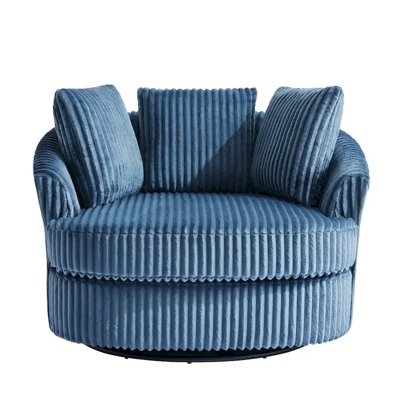Fauteuil crapaud pivotant déhoussable à accoudoirs encastrés