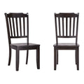 Chaises de salle à manger en bois à lattes