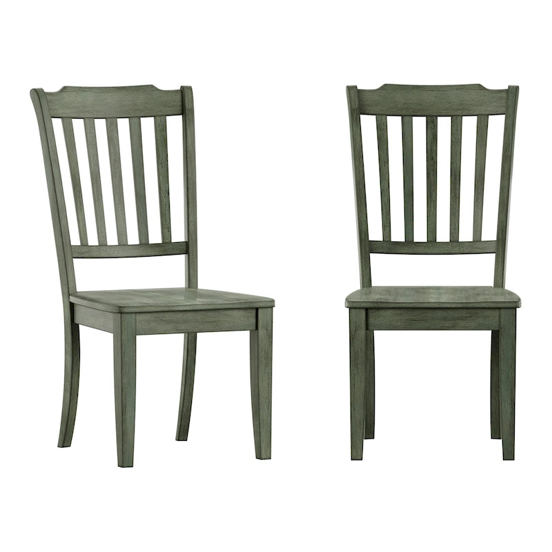 Chaises de salle à manger en bois à lattes