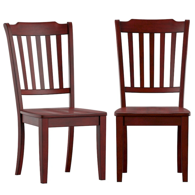 Chaises de salle à manger en bois à lattes