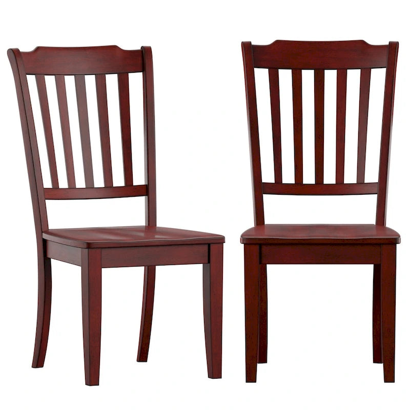 Chaises de salle à manger en bois à lattes