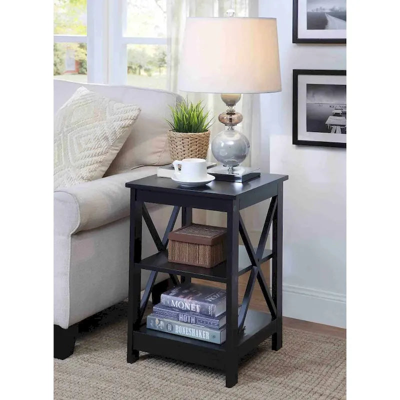 Convenience Concepts Oxford End Table with Shelves