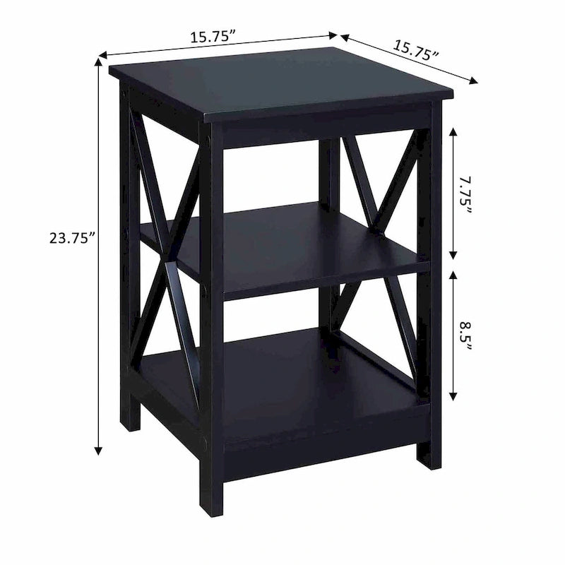 Table d'appoint avec étagères