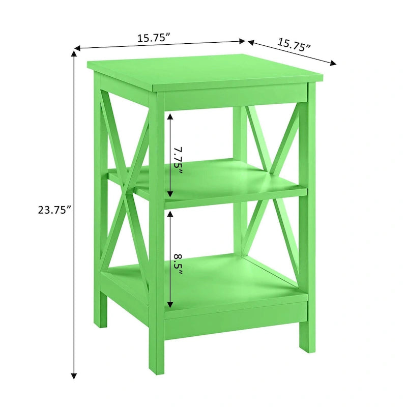 Table d'appoint avec étagères