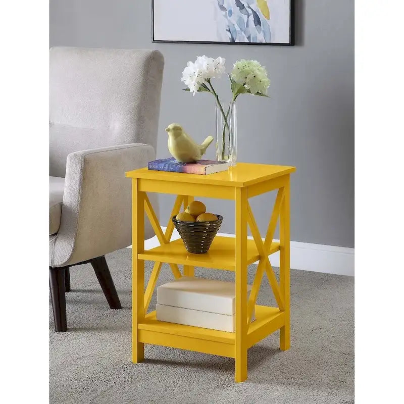 Table d'appoint avec étagères