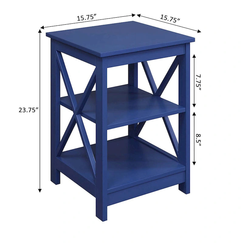 Table d'appoint avec étagères