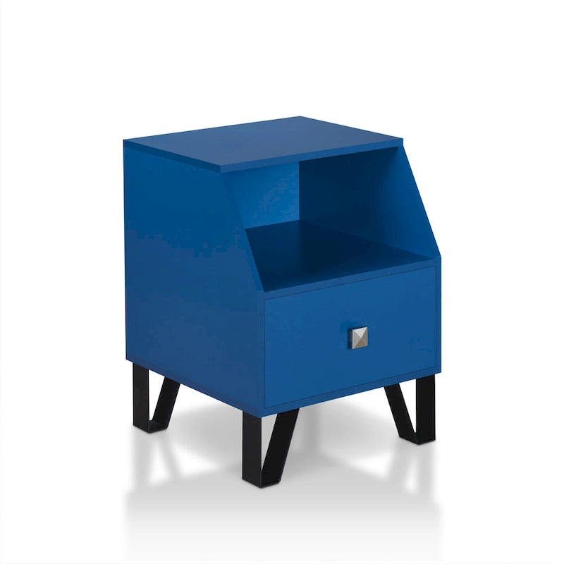 Table d'appoint contemporaine à 1 étagère de 40 cm