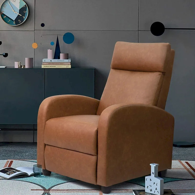 Fauteuil inclinable en cuir PU, inclinable simple pour salon