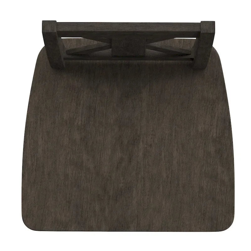 Tabouret de comptoir pivotant en bois de style ferme moderne