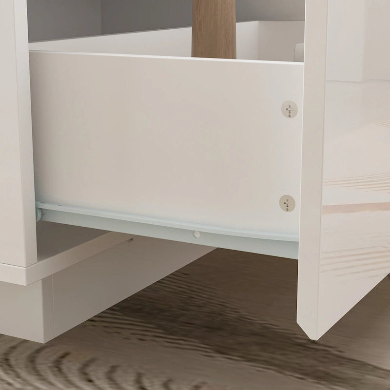 Table basse de rangement Tables basses laquées brillantes Lumières LED Cocktail - 47,4W