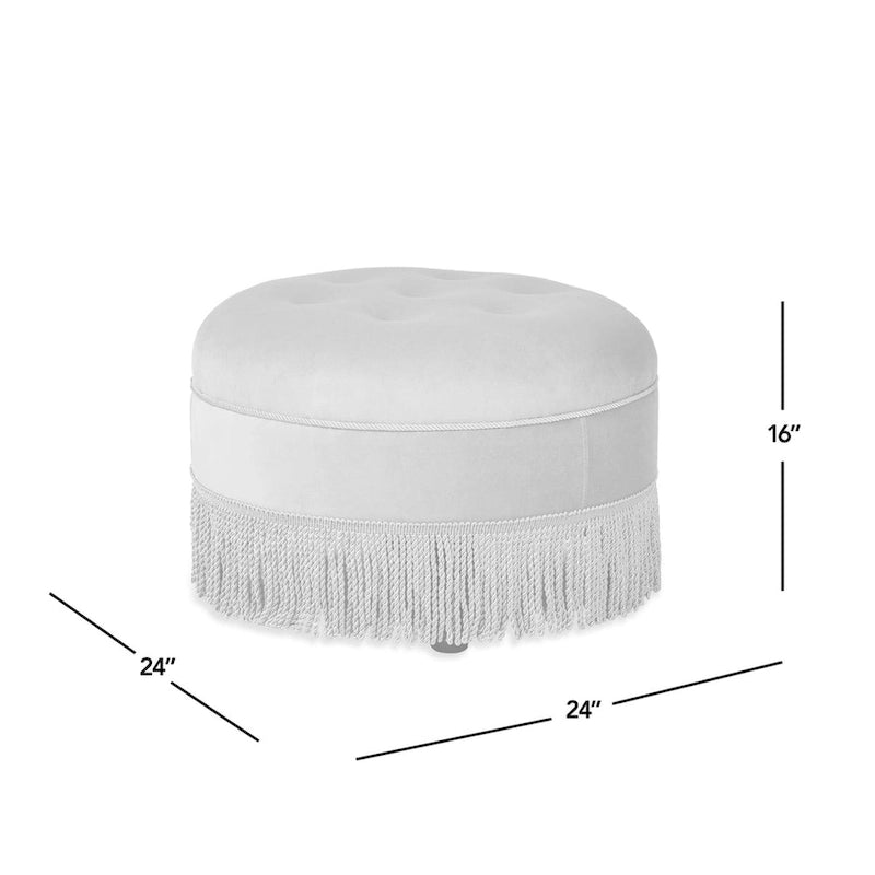 24 poufs ronds d'appoint rembourrés