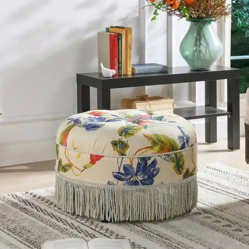 24 poufs ronds d'appoint rembourrés