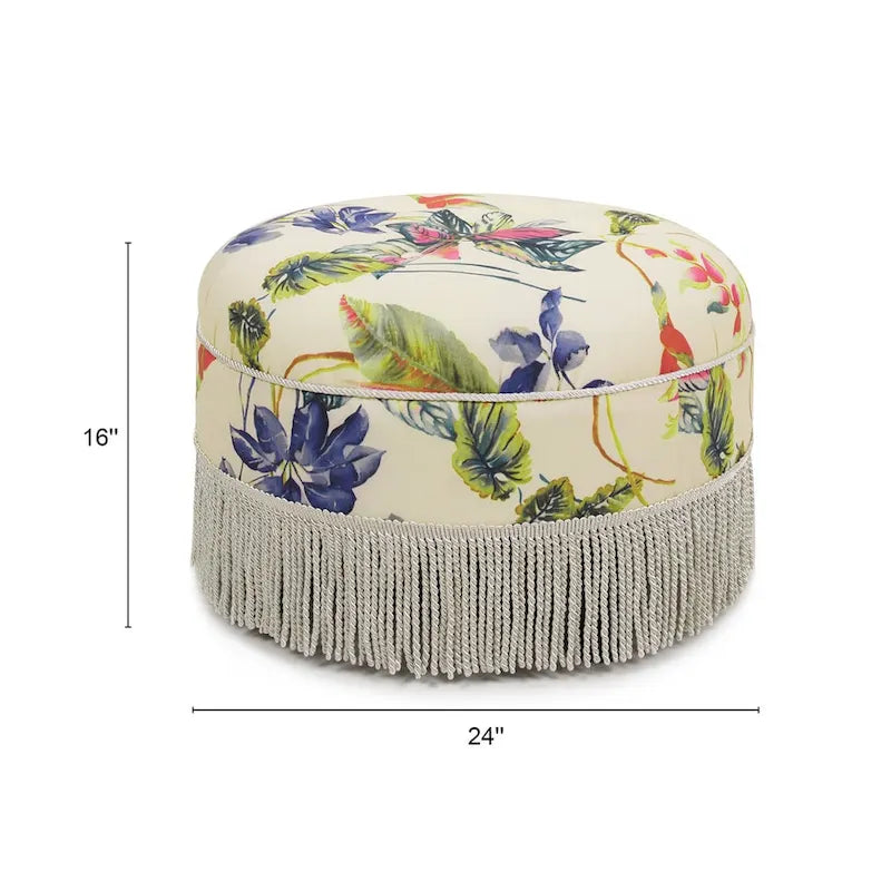24 poufs ronds d'appoint rembourrés