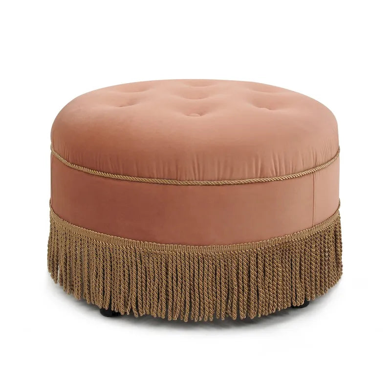 24 poufs ronds d'appoint rembourrés