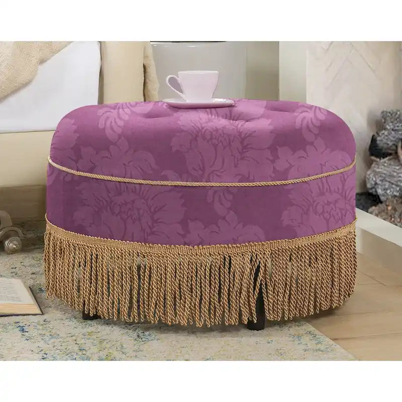 24 poufs ronds d'appoint rembourrés