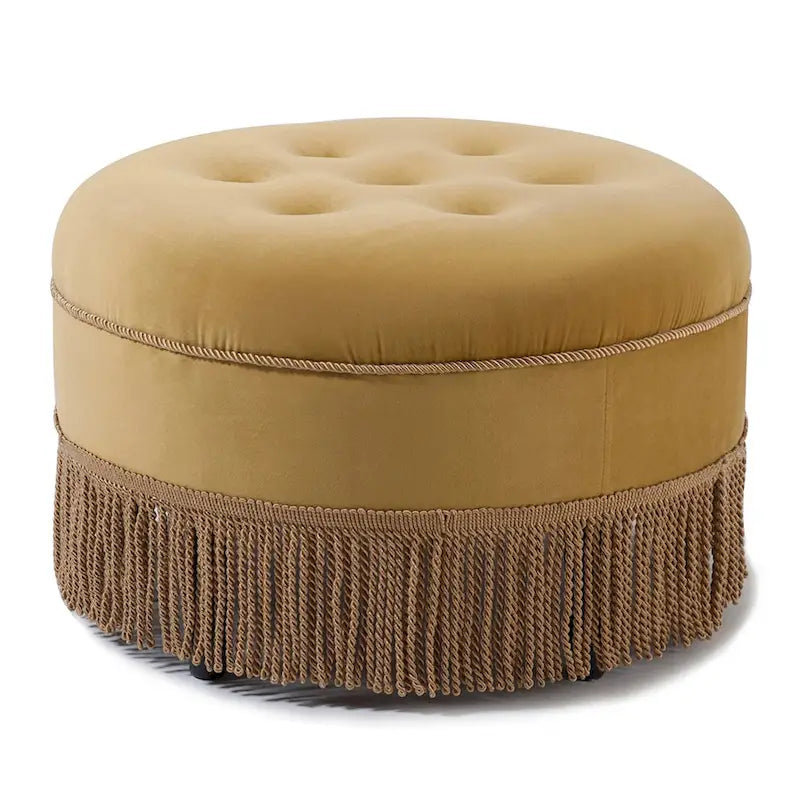 24 poufs ronds d'appoint rembourrés