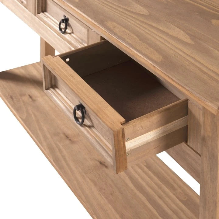 Tiroirs de console en bois