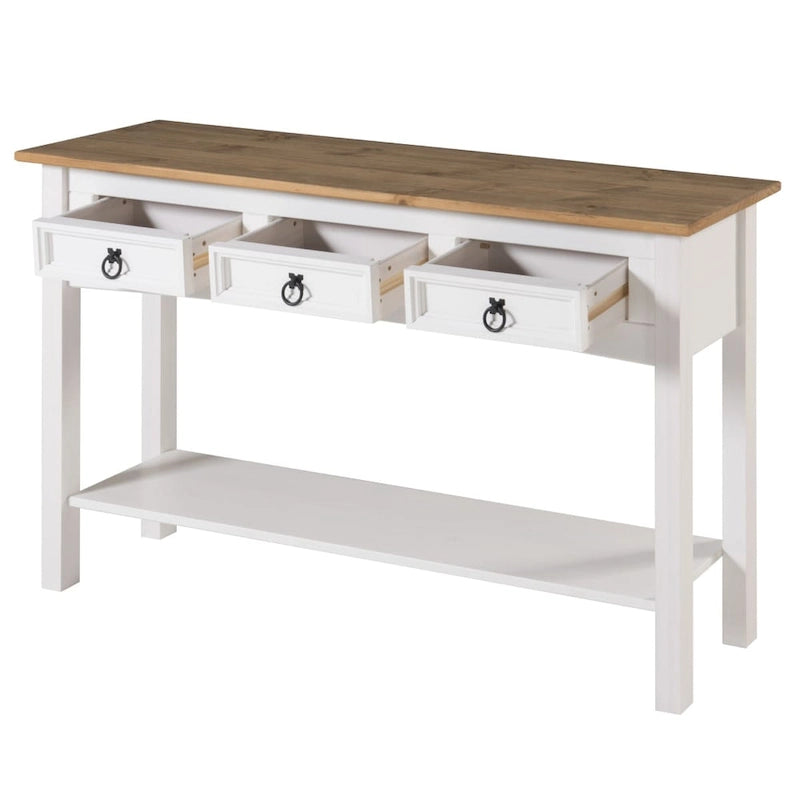 Tiroirs de console en bois