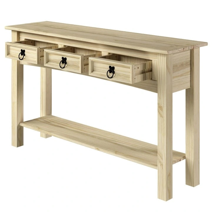Tiroirs de console en bois