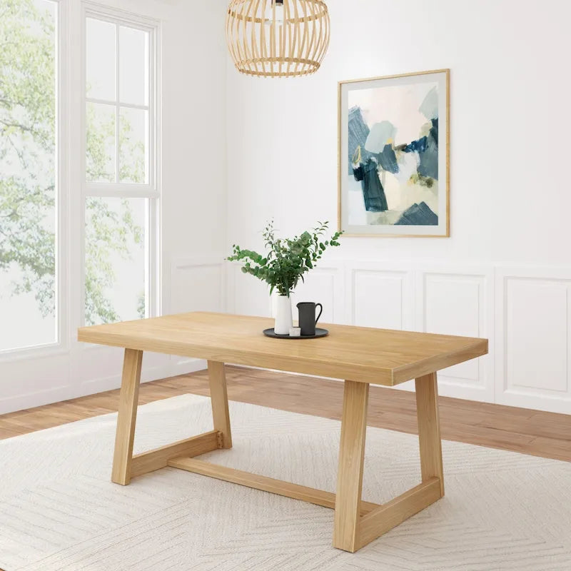 Table de salle à manger classique en bois massif - 72