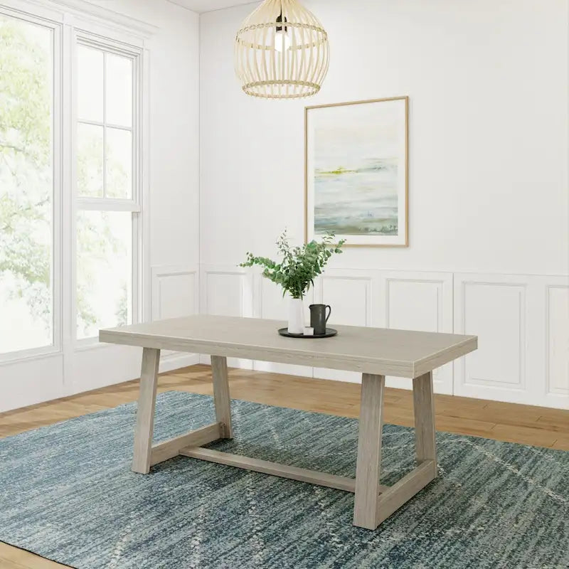 Table de salle à manger classique en bois massif - 72