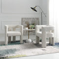 Fauteuil rembourré en bouclette, 24 po de large