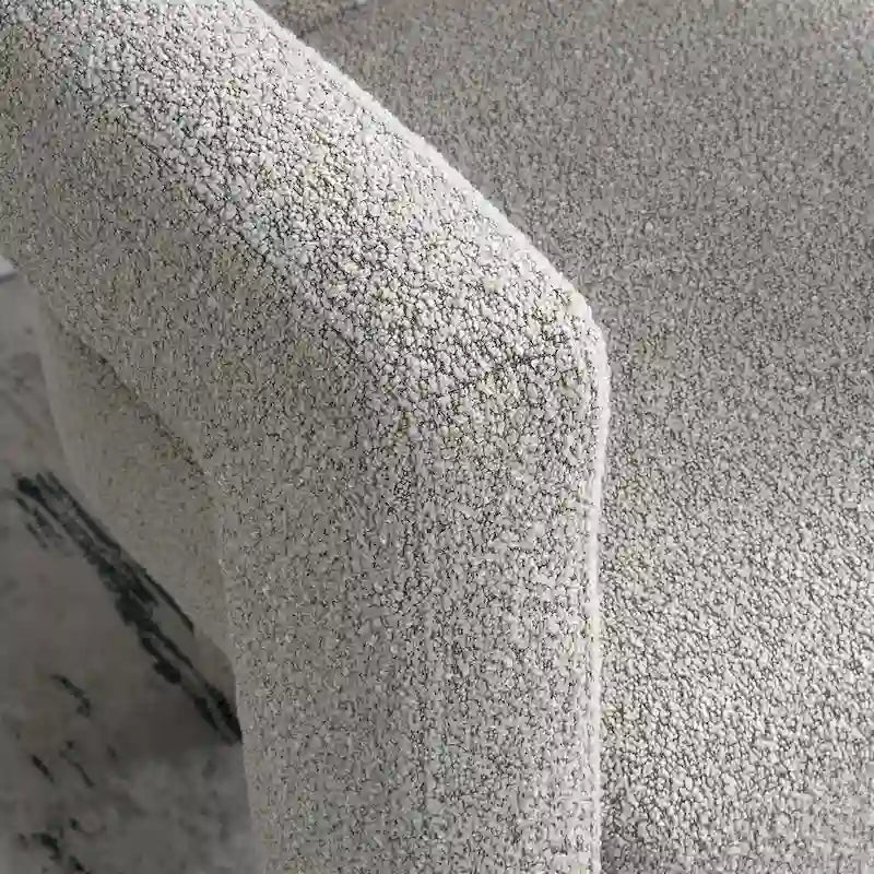 Fauteuil rembourré en bouclette, 24 po de large