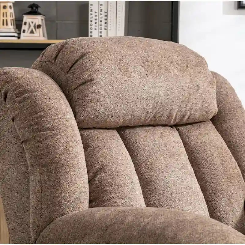 Fauteuil inclinable Rocker manuel surdimensionné Inclinable pivotant à 360° pour le salon