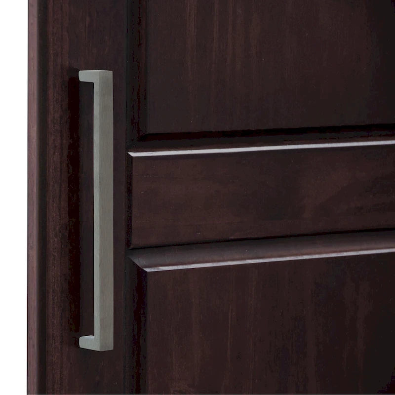 Armoire 3 portes en bois massif avec portes en bois massif ou portes miroir
