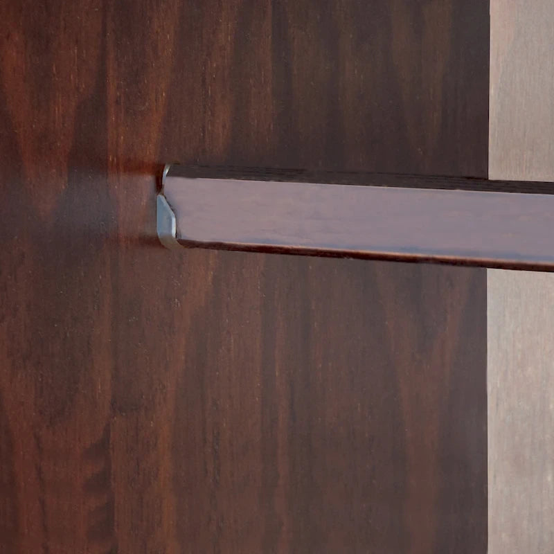 Armoire 3 portes en bois massif avec portes en bois massif ou portes miroir