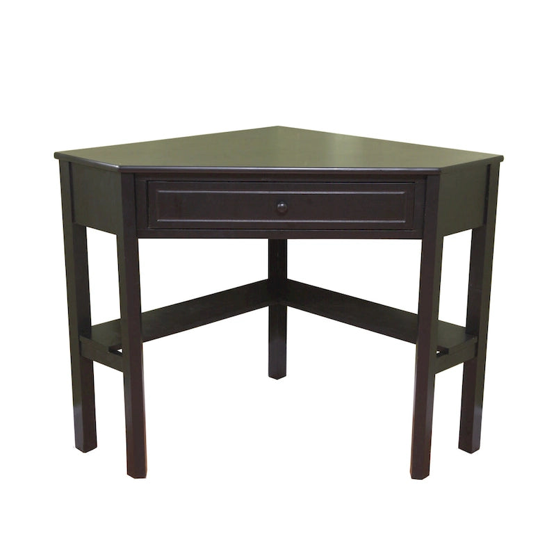 Bureau d'angle pour ordinateur en bois massif/MDF