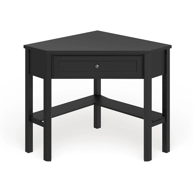 Bureau d'angle pour ordinateur en bois massif/MDF
