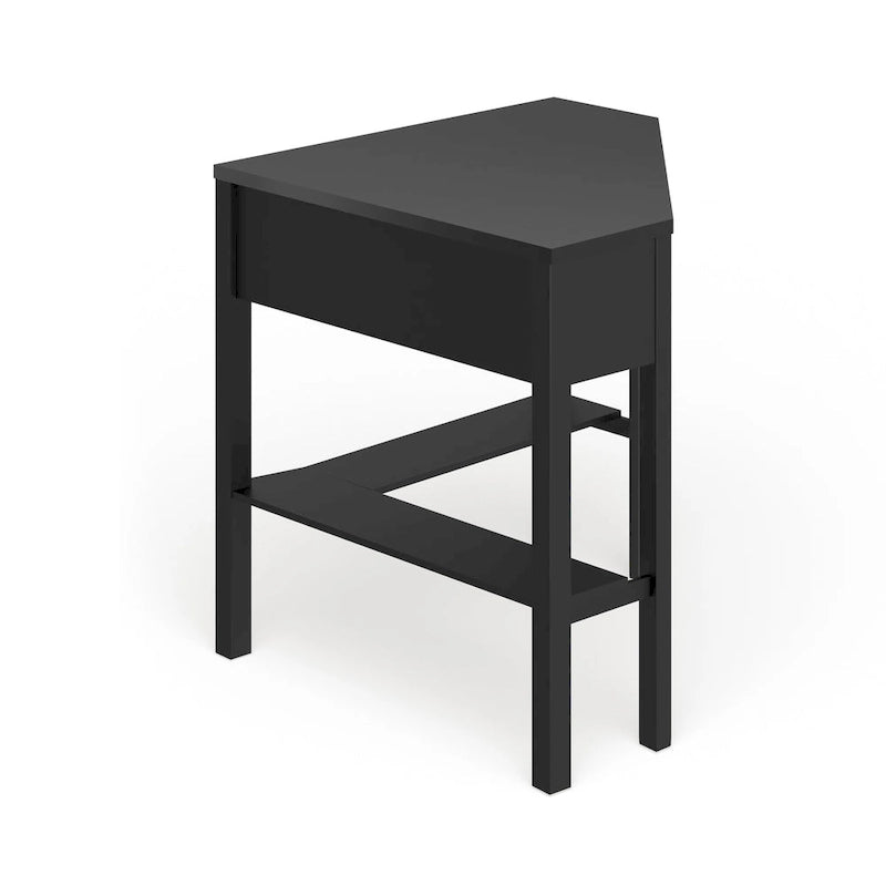 Bureau d'angle pour ordinateur en bois massif/MDF