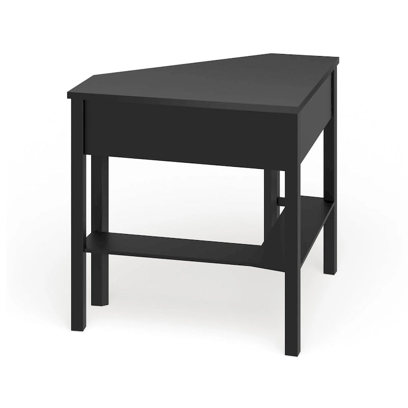 Bureau d'angle pour ordinateur en bois massif/MDF
