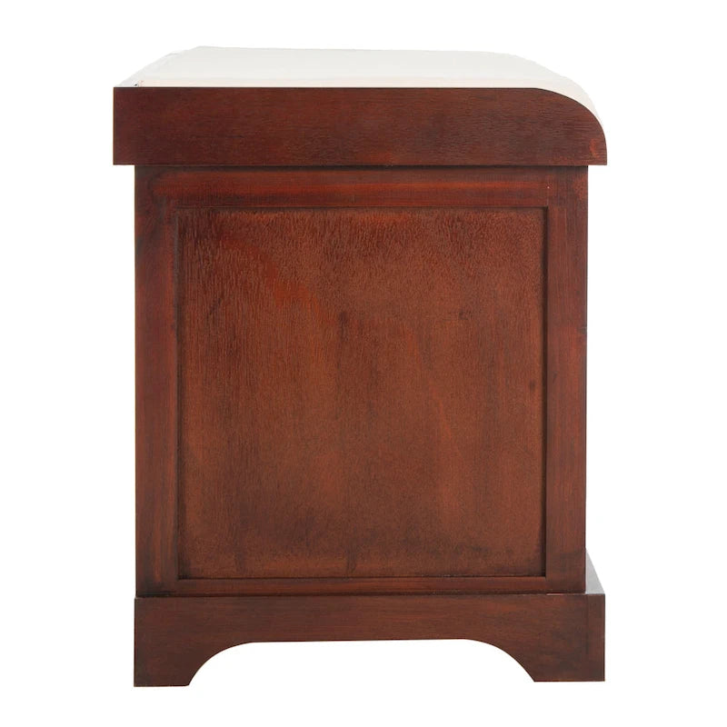 Banc coffre de rangement tissé marron - 33.5 x 16.1 x 19.9 - 34Lx16Px20H