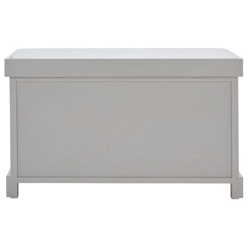 Banc coffre de rangement tissé marron - 33.5 x 16.1 x 19.9 - 34Lx16Px20H