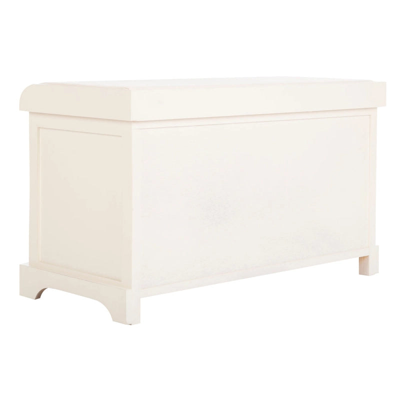 Banc coffre de rangement tissé marron - 33.5 x 16.1 x 19.9 - 34Lx16Px20H