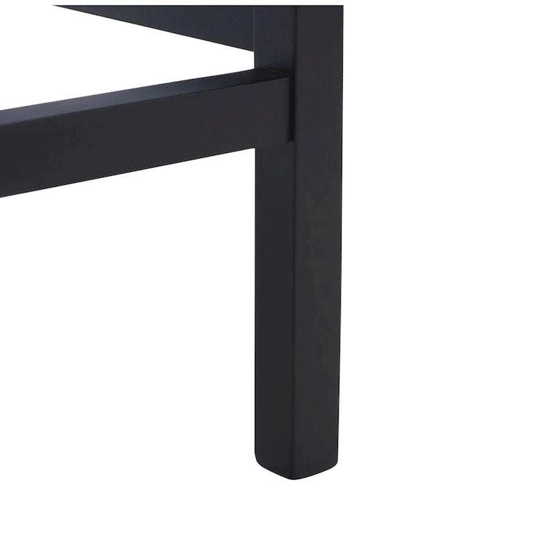 Tabouret de comptoir en rotin à dossier bas - 41 L x 48 P x 79 H cm - 41Lx48Px79H cm