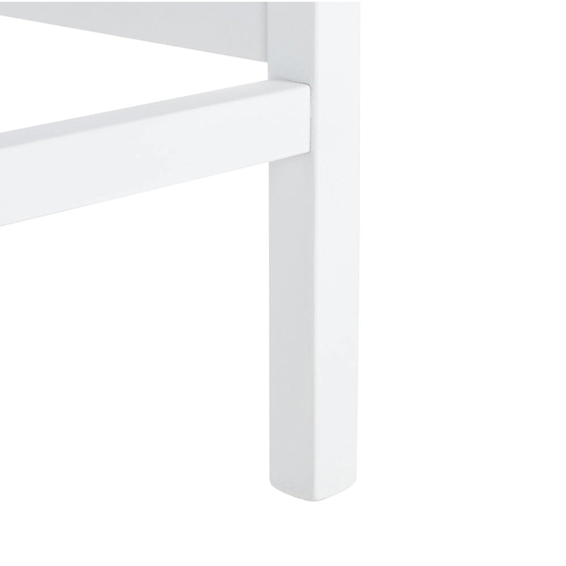 Tabouret de comptoir en rotin à dossier bas - 41 L x 48 P x 79 H cm - 41Lx48Px79H cm