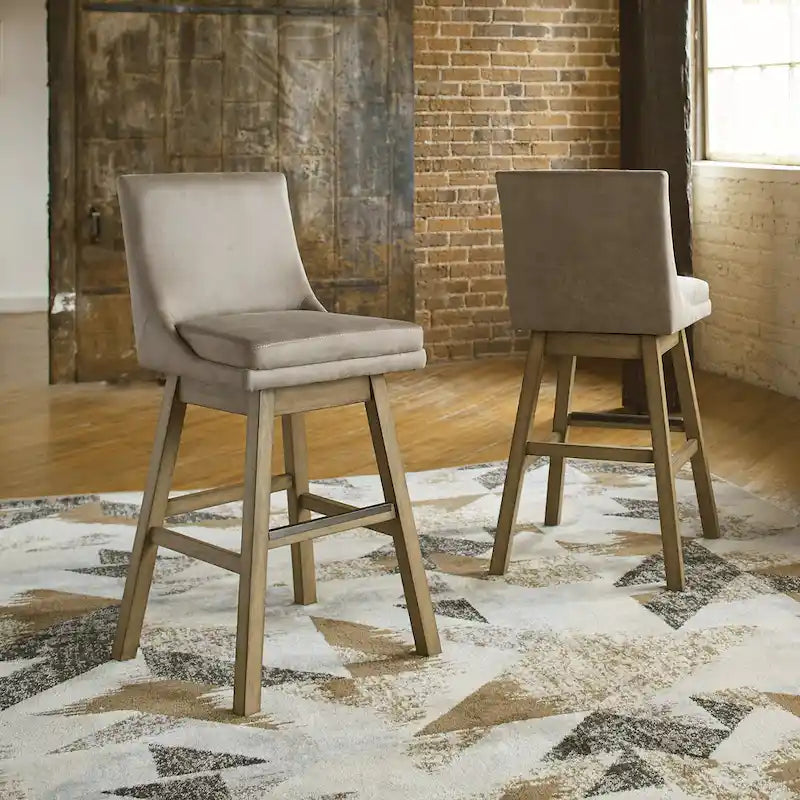 Tabouret rembourré pivotant