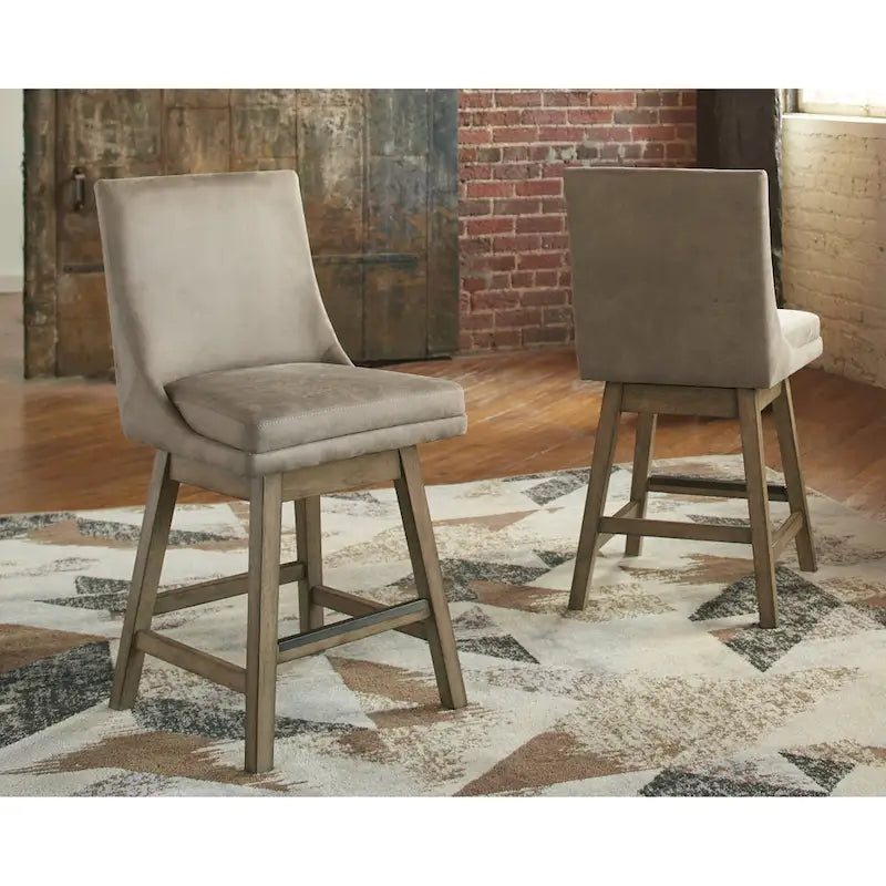 Tabouret rembourré pivotant