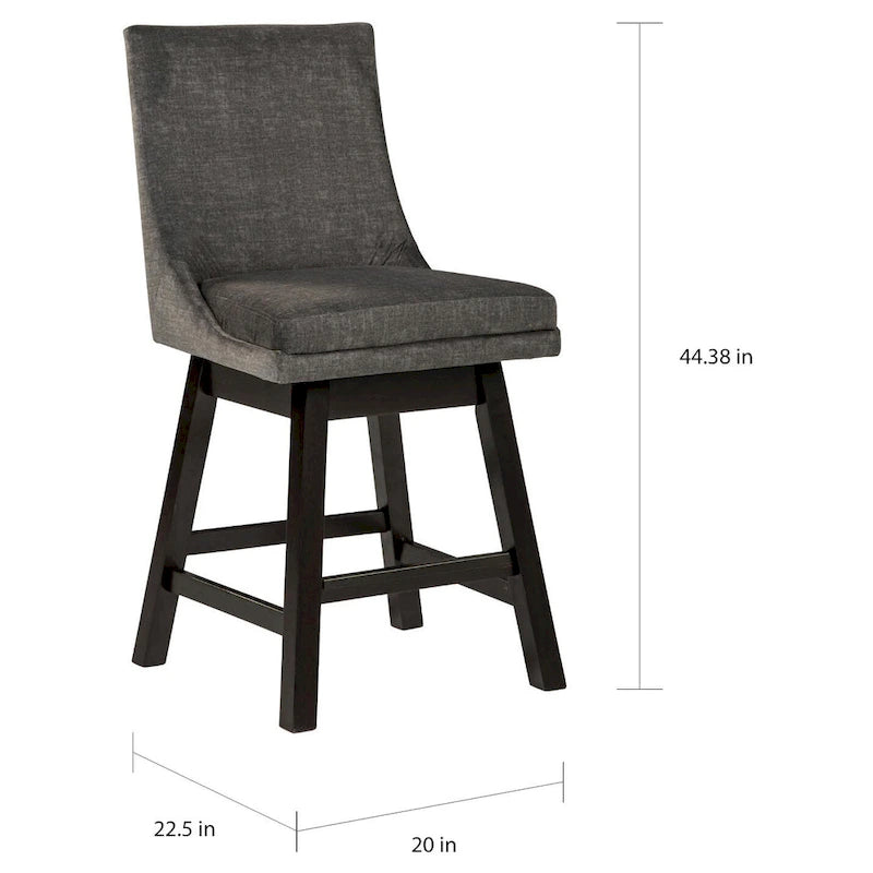 Tabouret rembourré pivotant