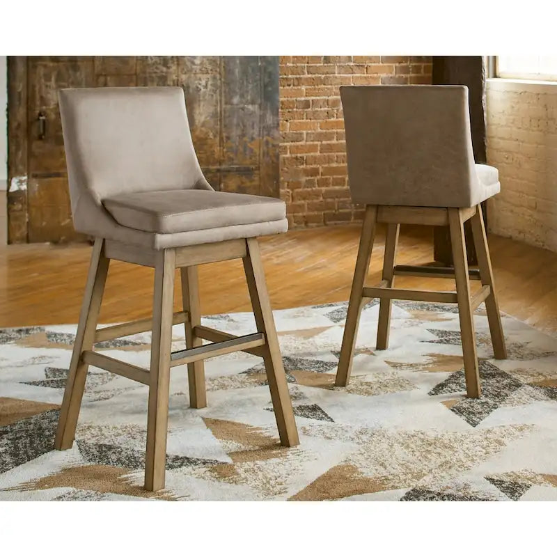 Tabouret rembourré pivotant