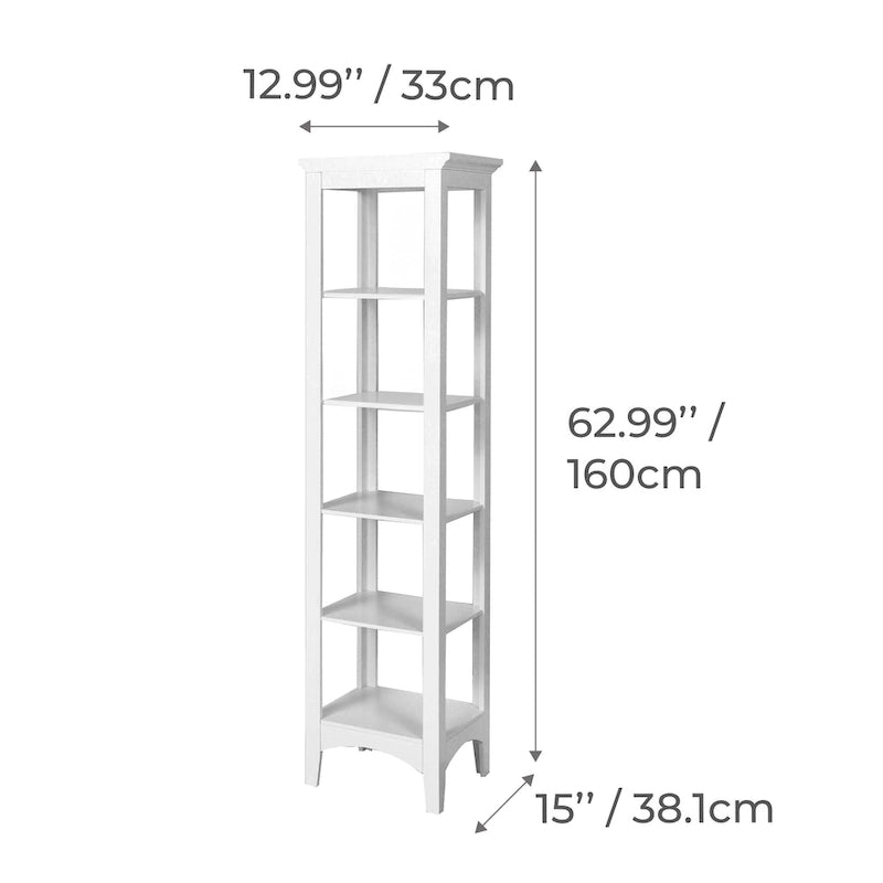 Colonne de rangement à linge autoportante – 13L x 15P x 63H