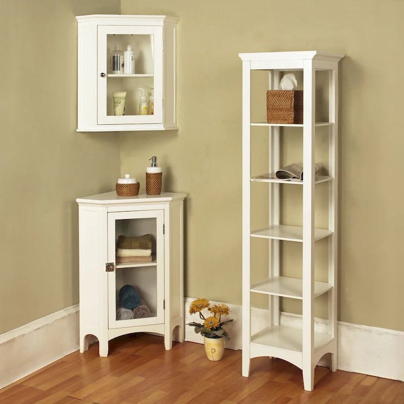 Colonne de rangement à linge autoportante – 13L x 15P x 63H