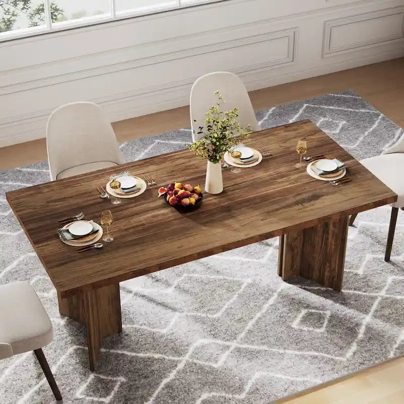 Table de salle à manger de cuisine de 160 cm de long pour salle à manger