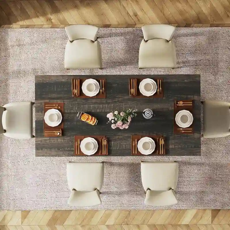 Table de salle à manger de cuisine de 160 cm de long pour salle à manger