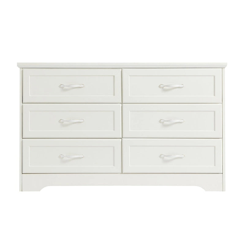 Commode de chambre moderne à 3 tiroirs avec commode à 6 tiroirs, organisateur de vêtements - Poignées en métal, 47,6 L x 15,7 W x 28,9 H
