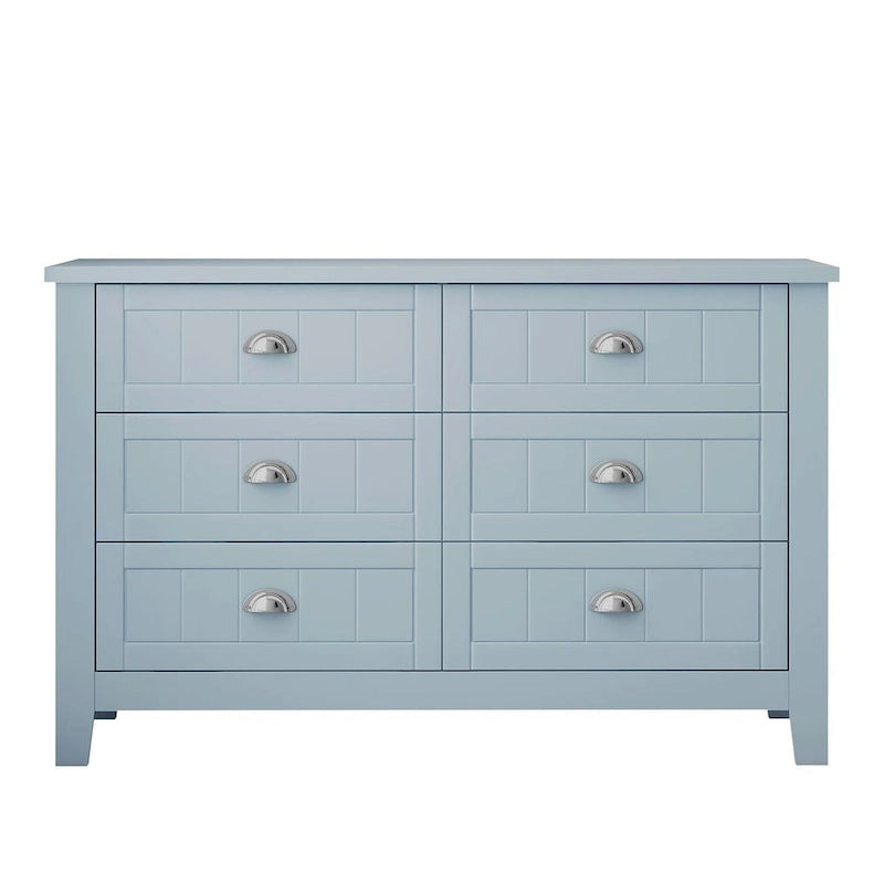 Commode moderne avec cadre en bois massif et poignée coquille rétro